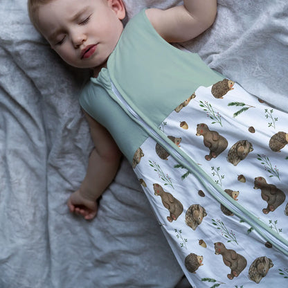 "Bear Hedgehog Deer" Premium Jersey Sleeping Bag 1.0 TOG