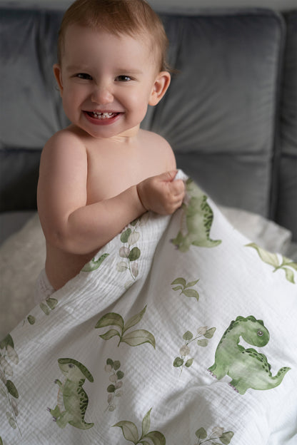 "Eucalyptus Dinos" premium children's bed linen