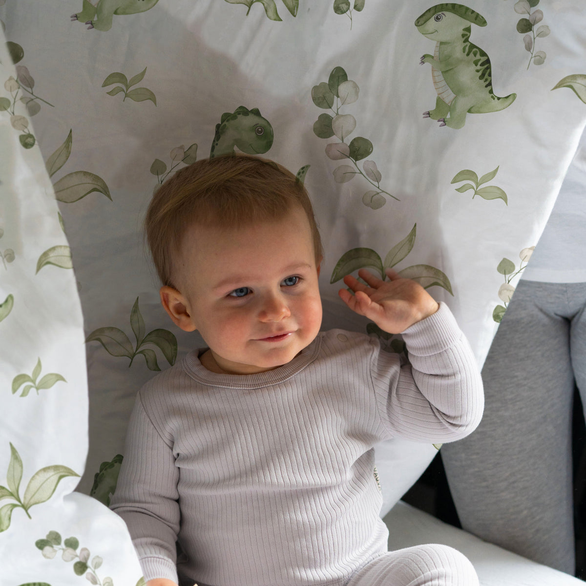 “Eucalyptus dinosaurs” – Premium children’s bed linen