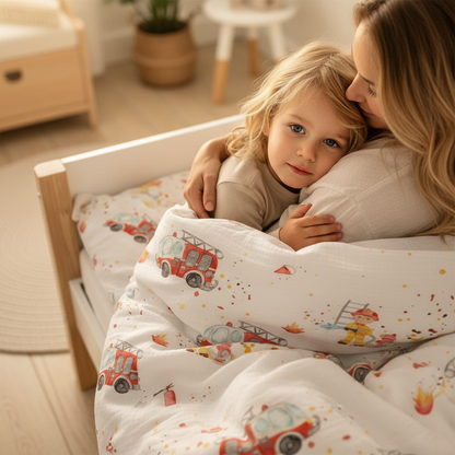 "Feuerwehr" Premium Kinderbettwäsche