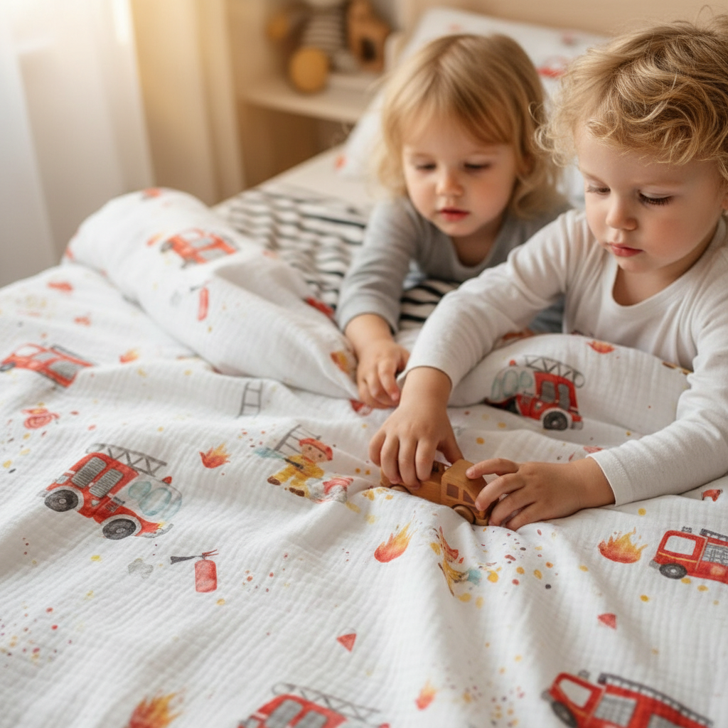 "Feuerwehr" Premium Kinderbettwäsche