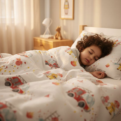 "Feuerwehr" Premium Kinderbettwäsche