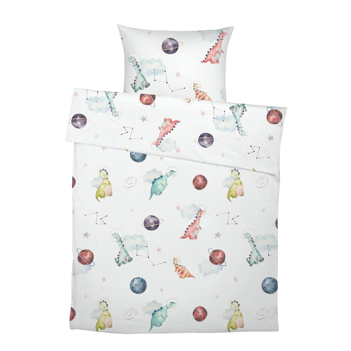 « Dino Galaxy » – Linge de lit haut de gamme pour enfants