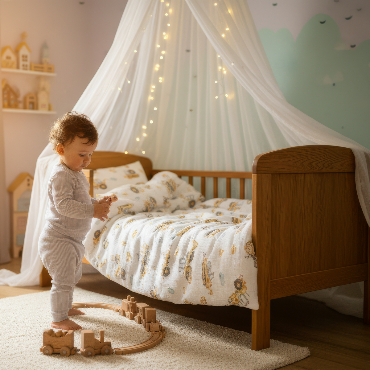 « Chantier » – Linge de lit haut de gamme pour enfants