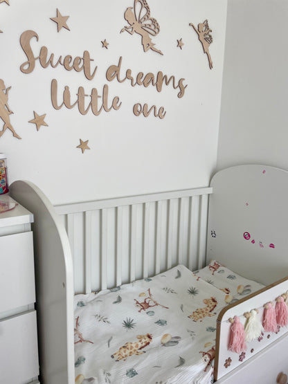 “Affe und Giraffe” Premium Kinderbettwäsche