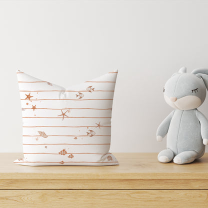 Coussin décoratif "Petites étoiles de mer" Premium