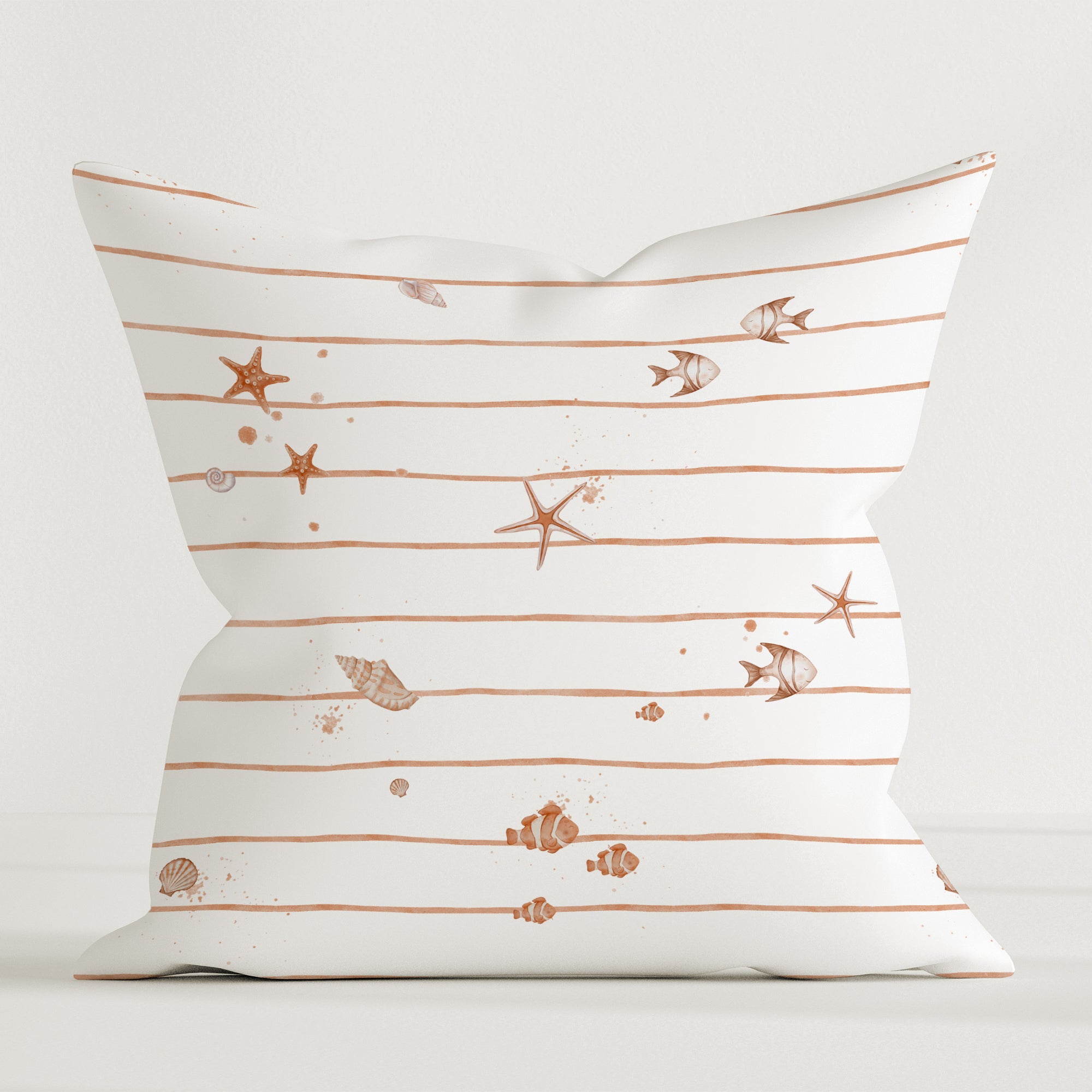 Coussin décoratif "Petites étoiles de mer" Premium