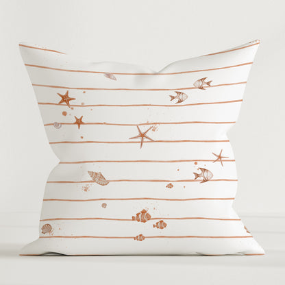 Coussin décoratif "Petites étoiles de mer" Premium
