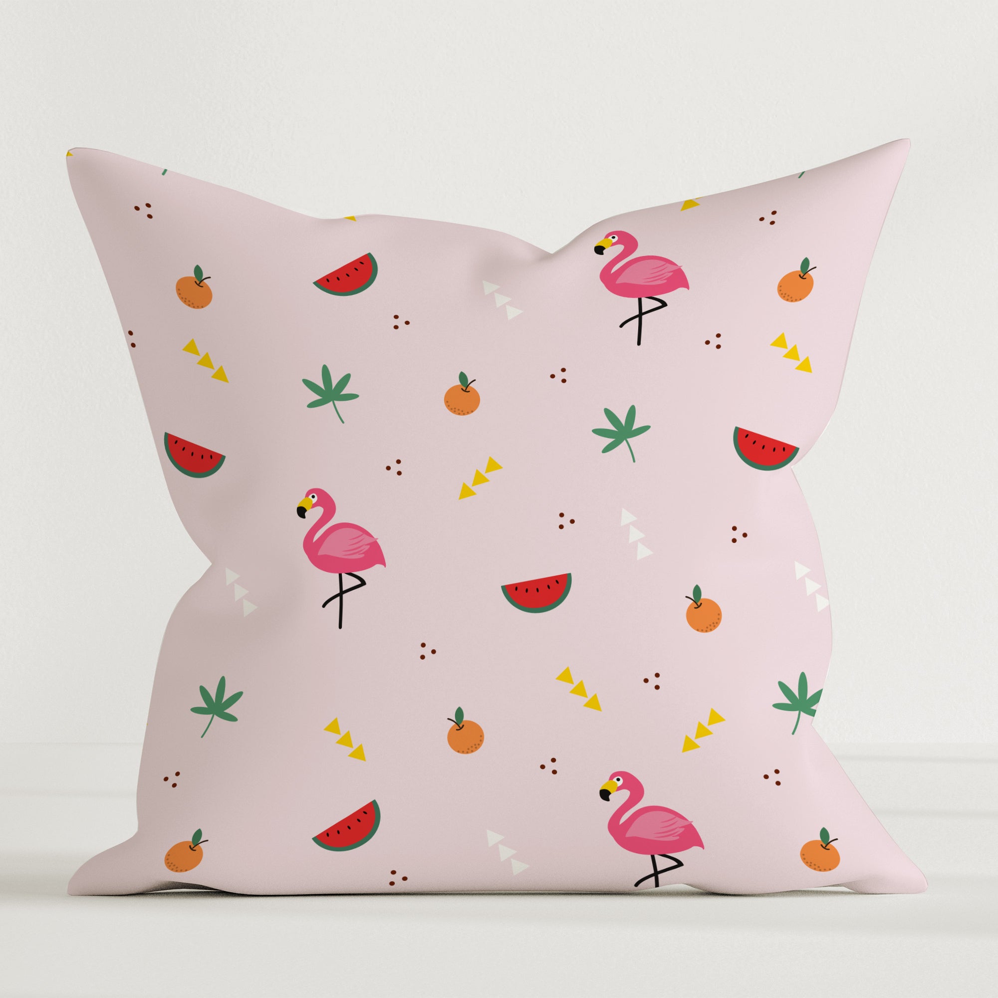 Coussin décoratif "Flamingo" de qualité supérieure