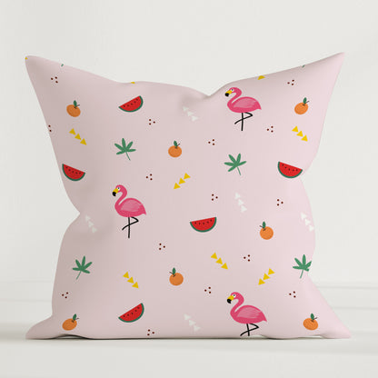 Coussin décoratif "Flamingo" de qualité supérieure