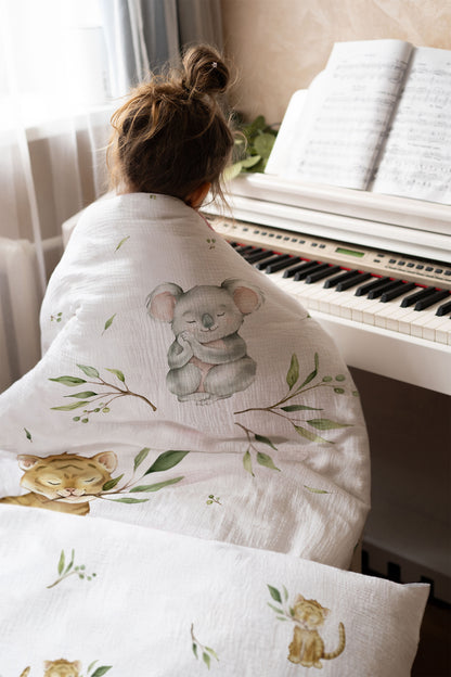 "Koala & Tiger" Premium children's bed linen