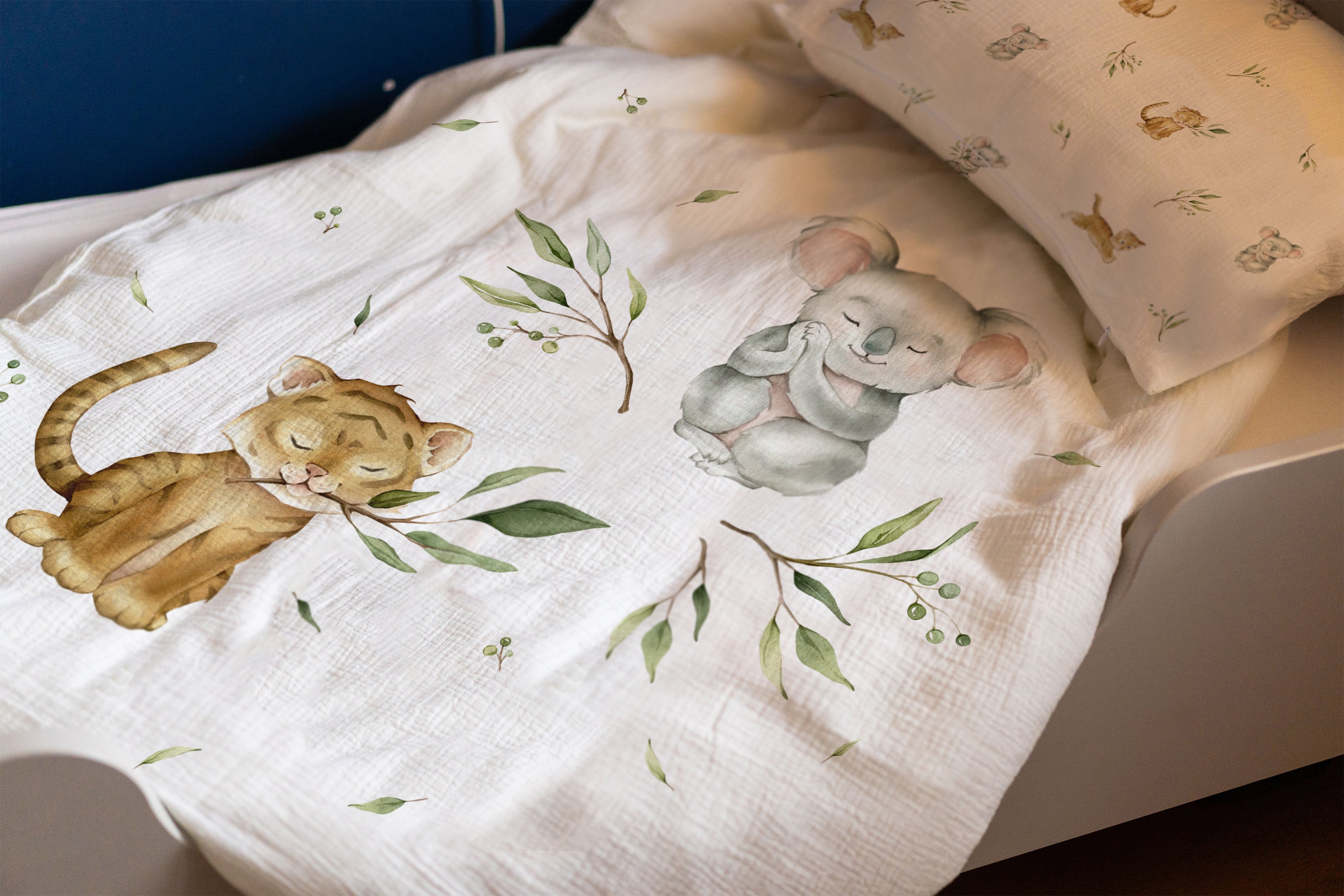 "Koala & Tiger" Premium children's bed linen