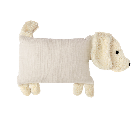 Muslin cuddly dog by Die Gräfin