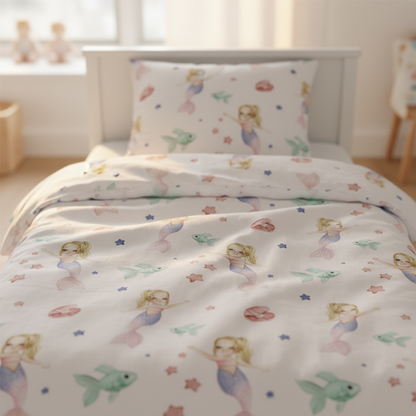 Linge de lit pour enfants "Sirènes" Premium