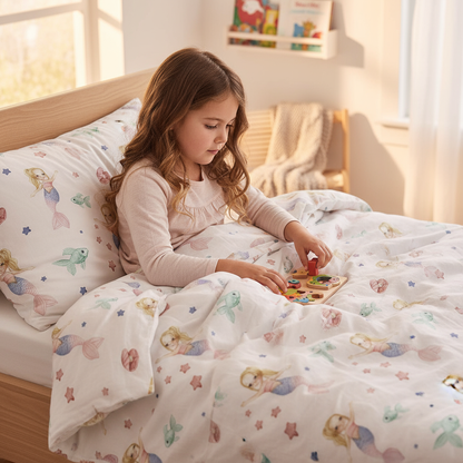 Linge de lit pour enfants "Sirènes" Premium
