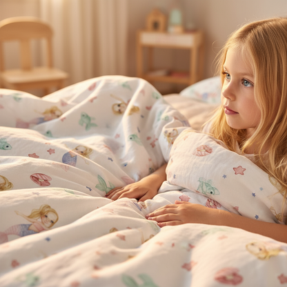 Linge de lit pour enfants "Sirènes" Premium