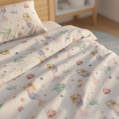Linge de lit pour enfants "Sirènes" Premium