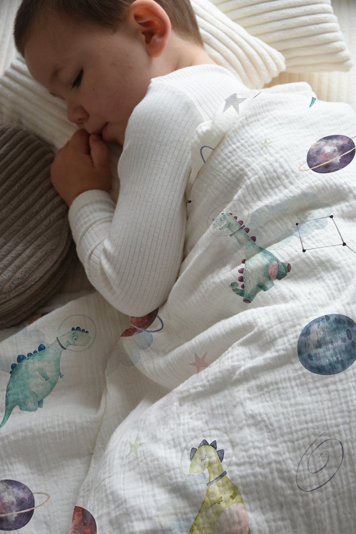« Dino Galaxy » – Linge de lit haut de gamme pour enfants