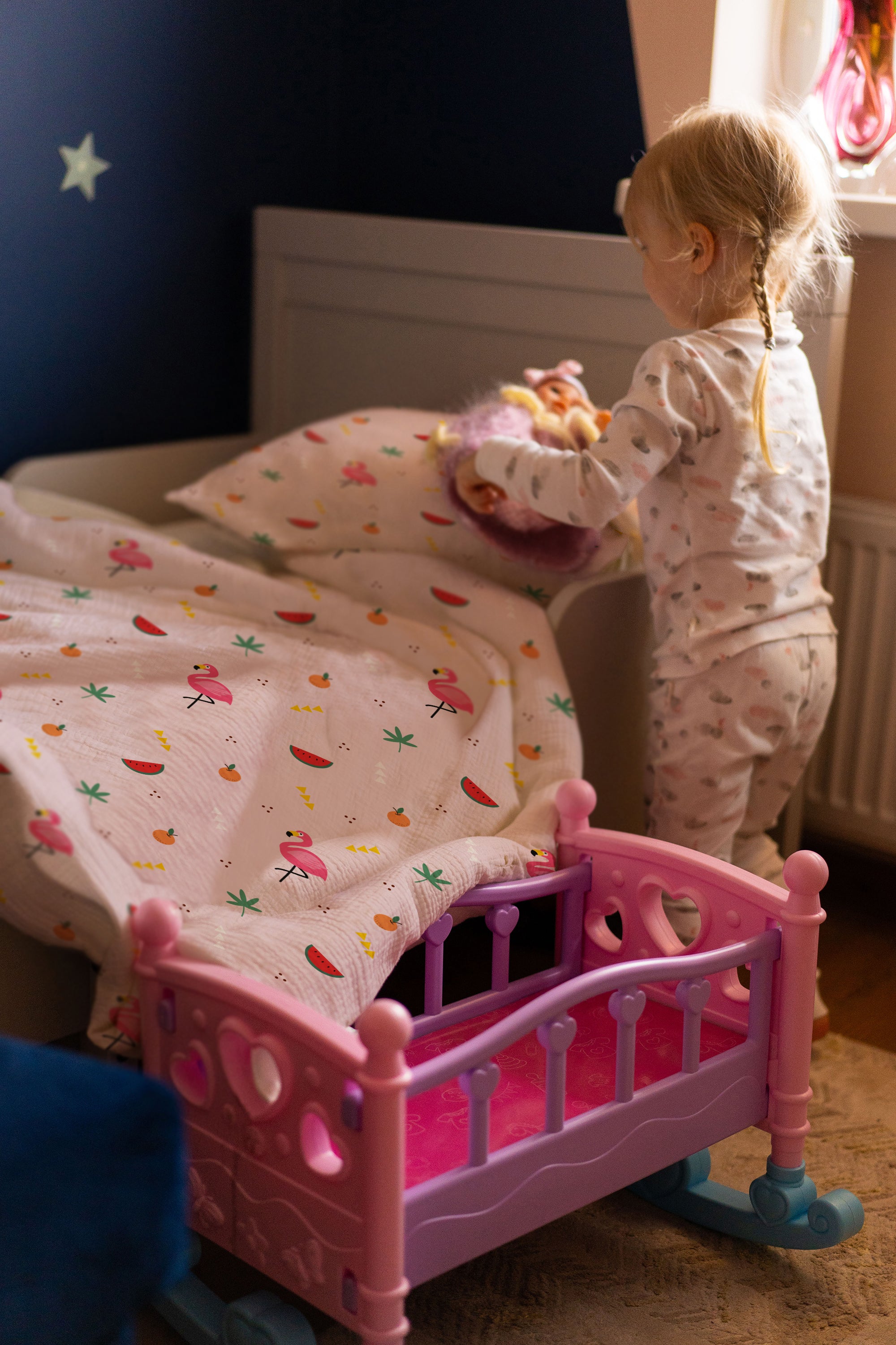 "Flamingo" Premium Kinderbettwäsche