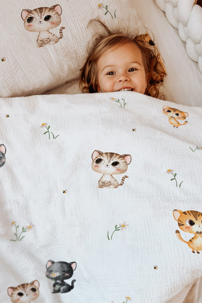 "Katzen" Premium Kinderbettwäsche