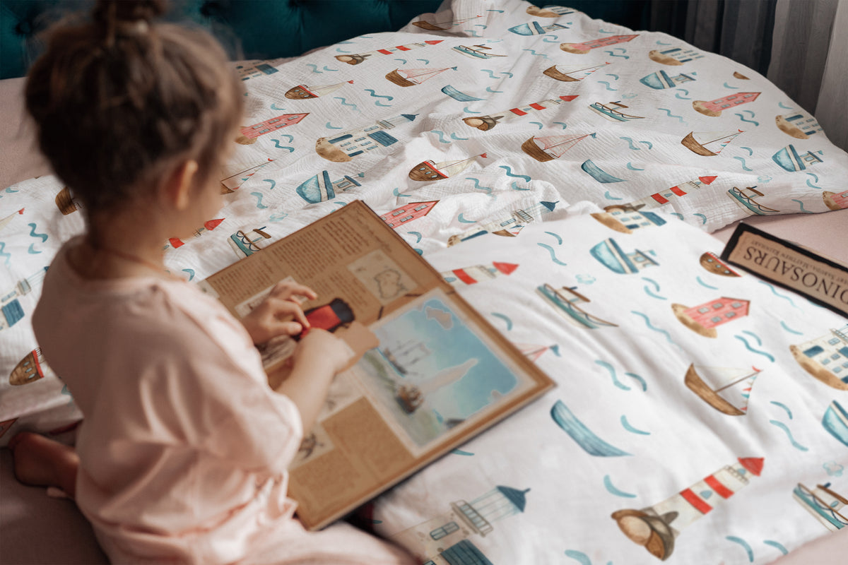 “By the sea” – Premium children’s bed linen