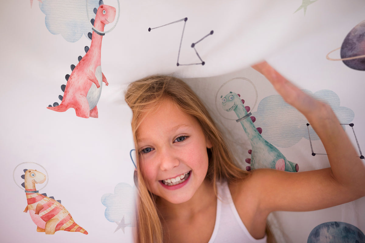 « Dino Galaxy » – Linge de lit haut de gamme pour enfants