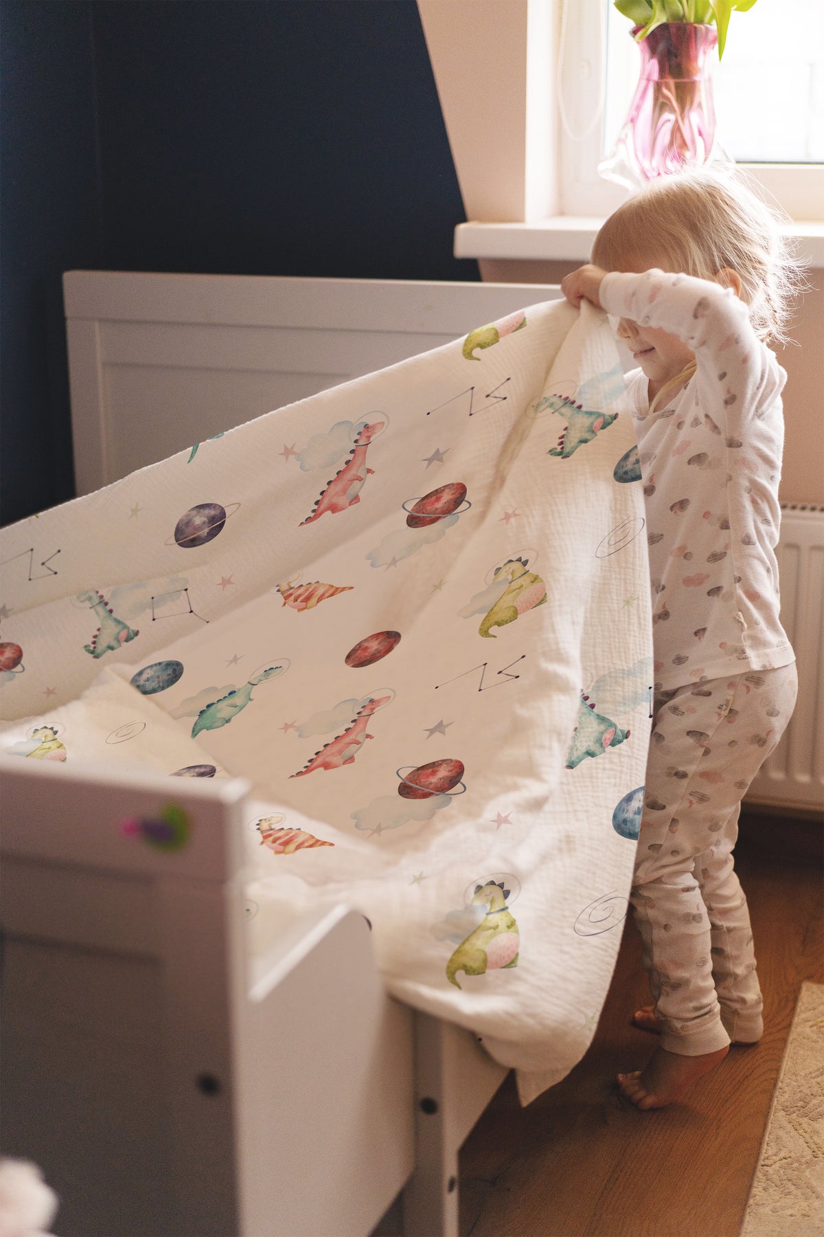 « Dino Galaxy » – Linge de lit haut de gamme pour enfants