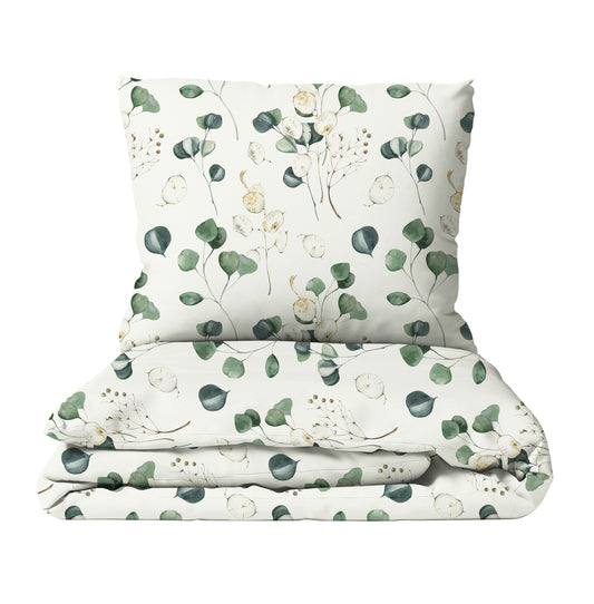 « Feuilles d’eucalyptus » – Linge de lit haut de gamme