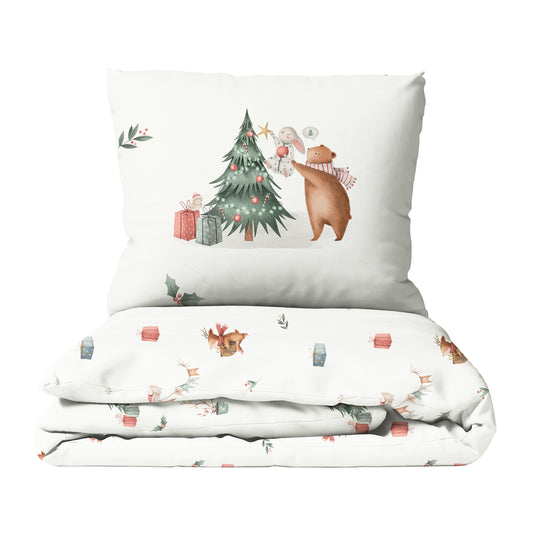 « Noël dans la forêt » – Linge de lit haut de gamme pour enfants