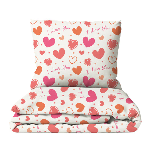 "I love you" Premium Kinderbettwäsche