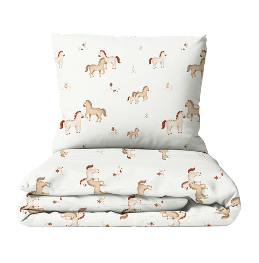 « Petit cheval » – Linge de lit haut de gamme pour enfants