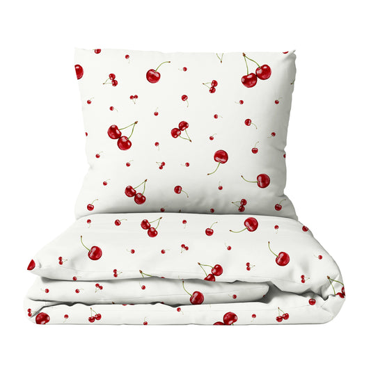 « Cerises » – Linge de lit haut de gamme pour enfants