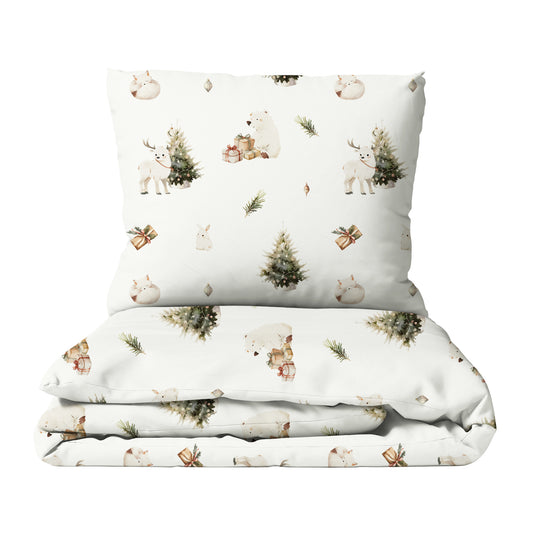 « Forêt d’hiver » – Linge de lit haut de gamme pour enfants