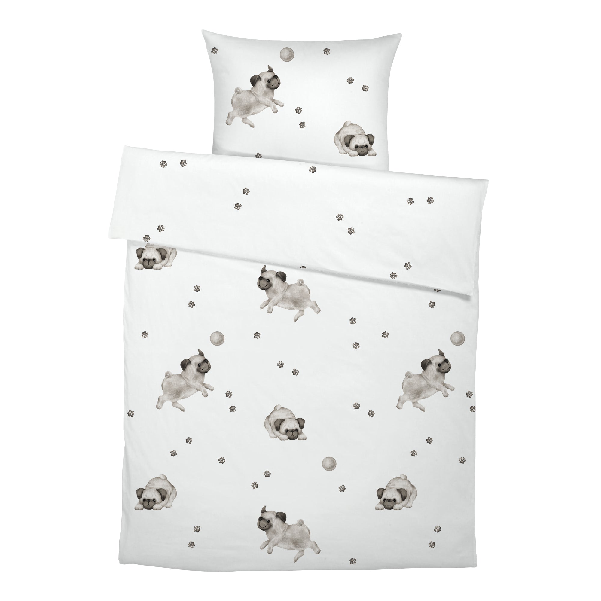 "Sweet Pug" Premium Children's Bedding