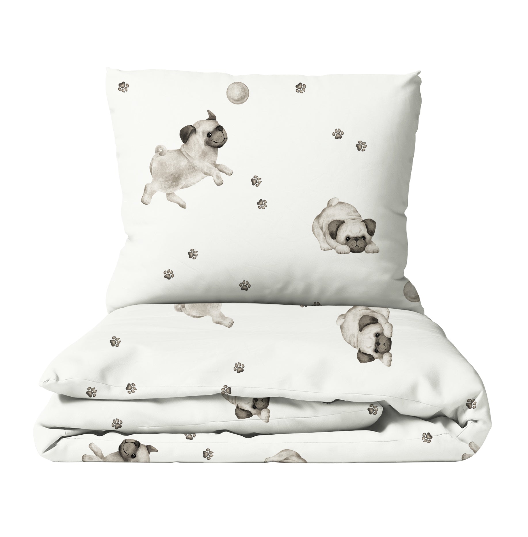 "Sweet Pug" Premium Children's Bedding