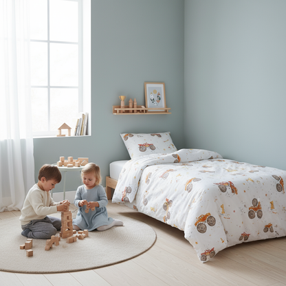 "Monstertrucks" Premium Kinderbettwäsche