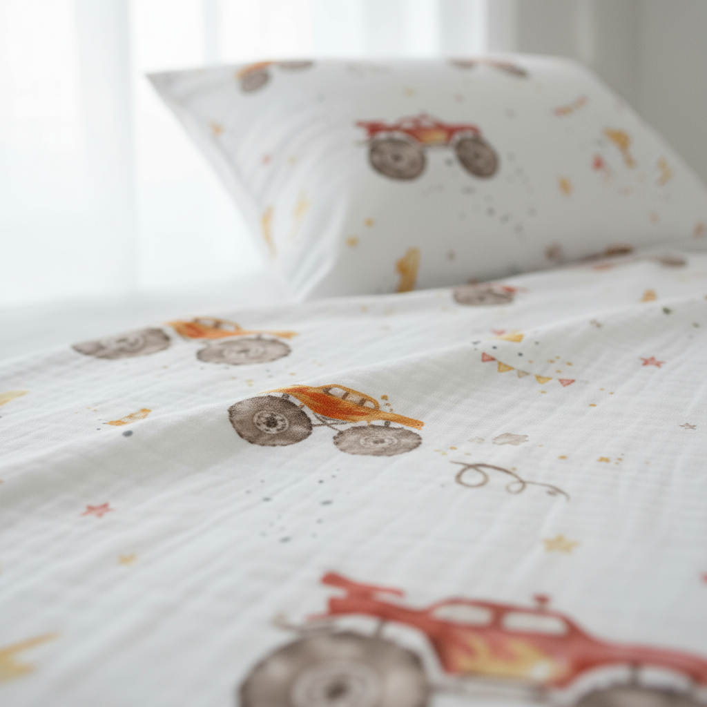 “Monster trucks” – Premium children’s bed linen
