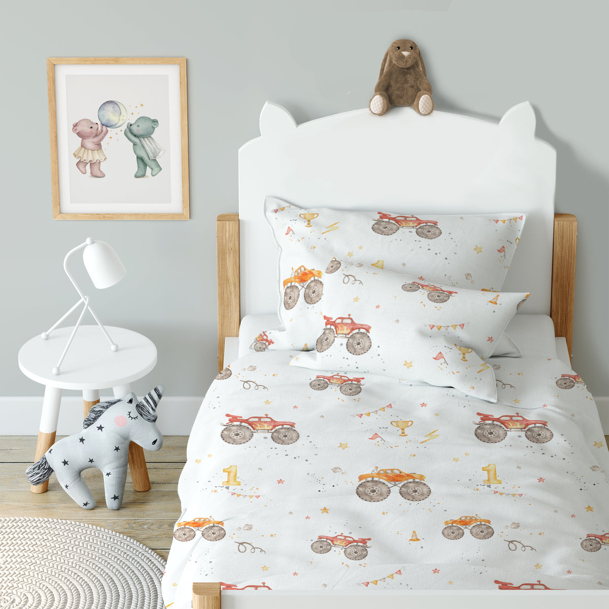 “Monster trucks” – Premium children’s bed linen
