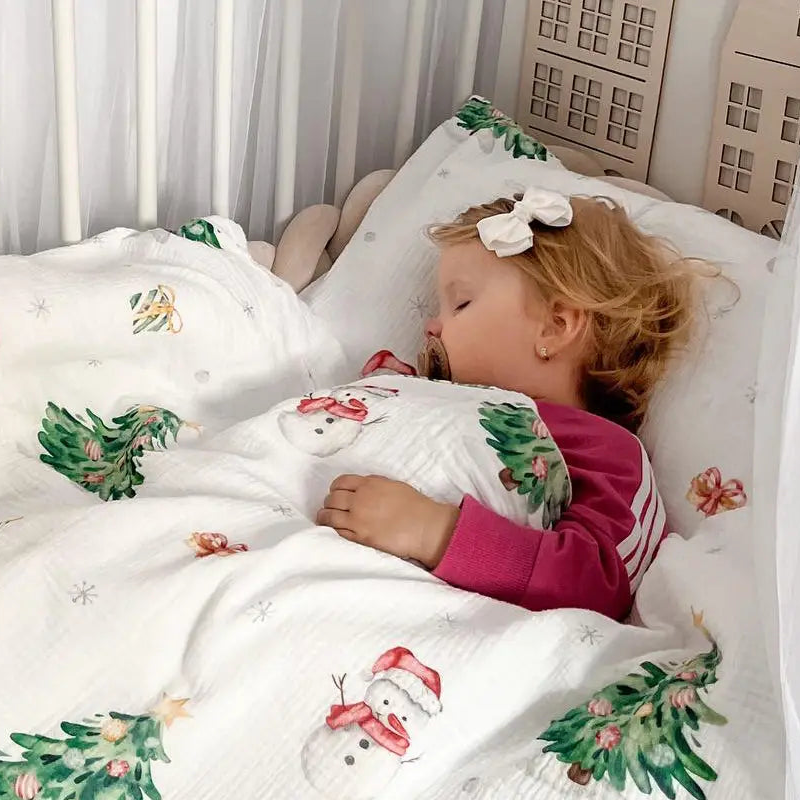 “Schneemann” Premium Kinderbettwäsche - Leslis