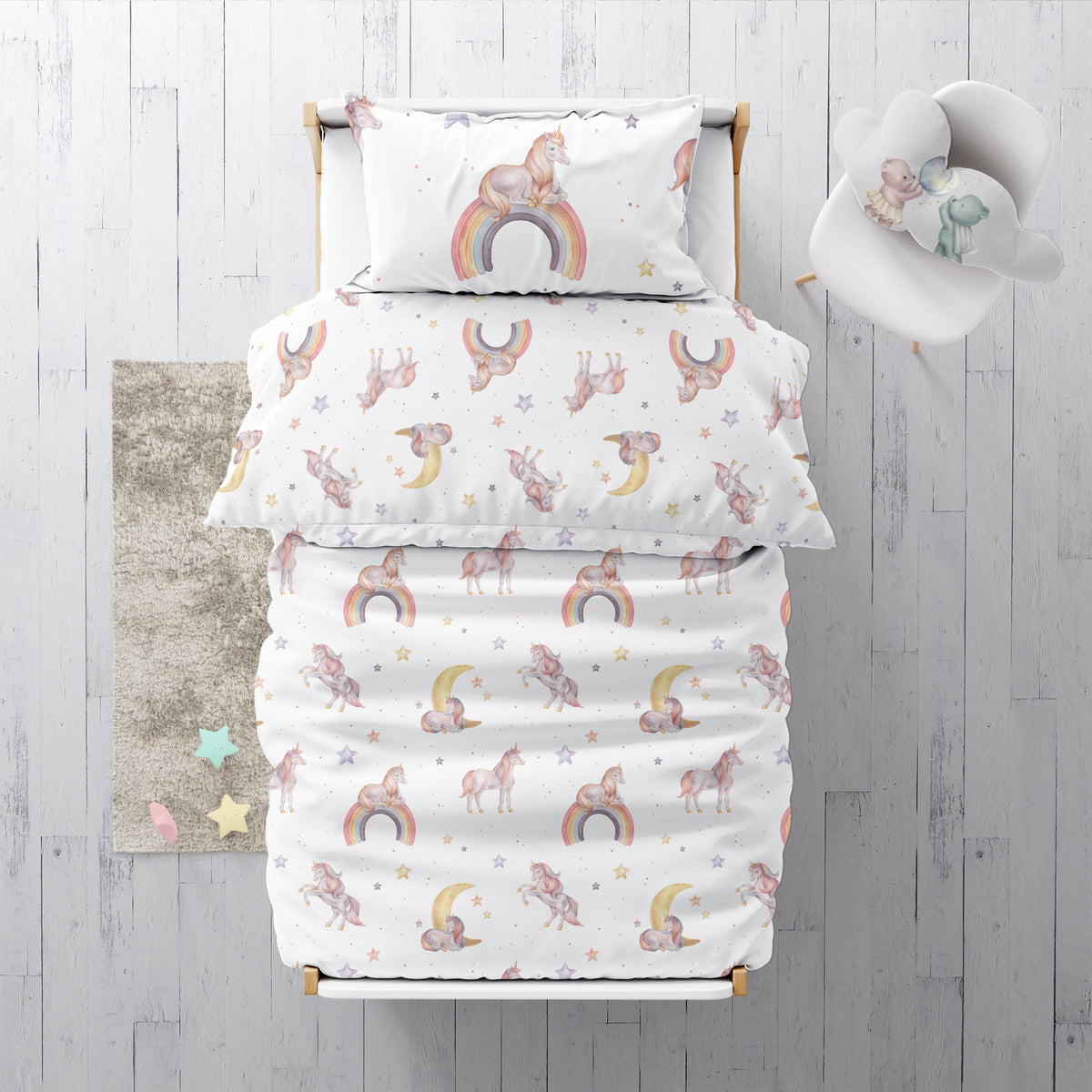 “Rainbow unicorn” – Premium children’s bed linen