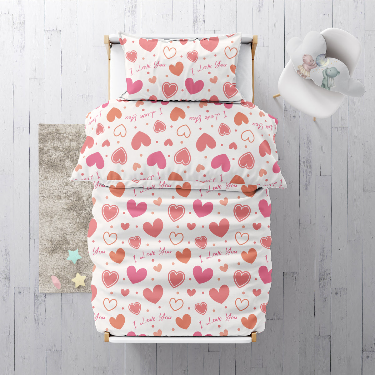 “I love you” – Premium children’s bed linen