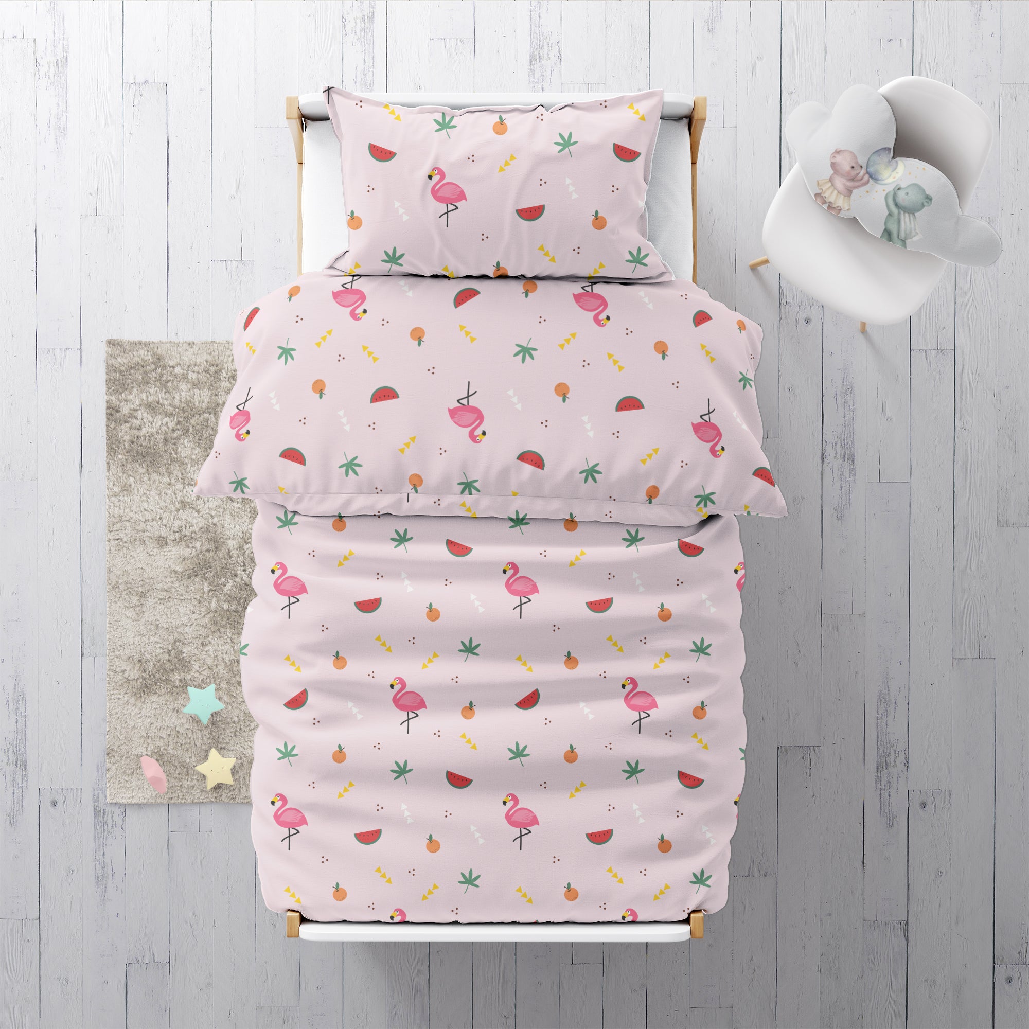 "Flamingo" Premium Kinderbettwäsche