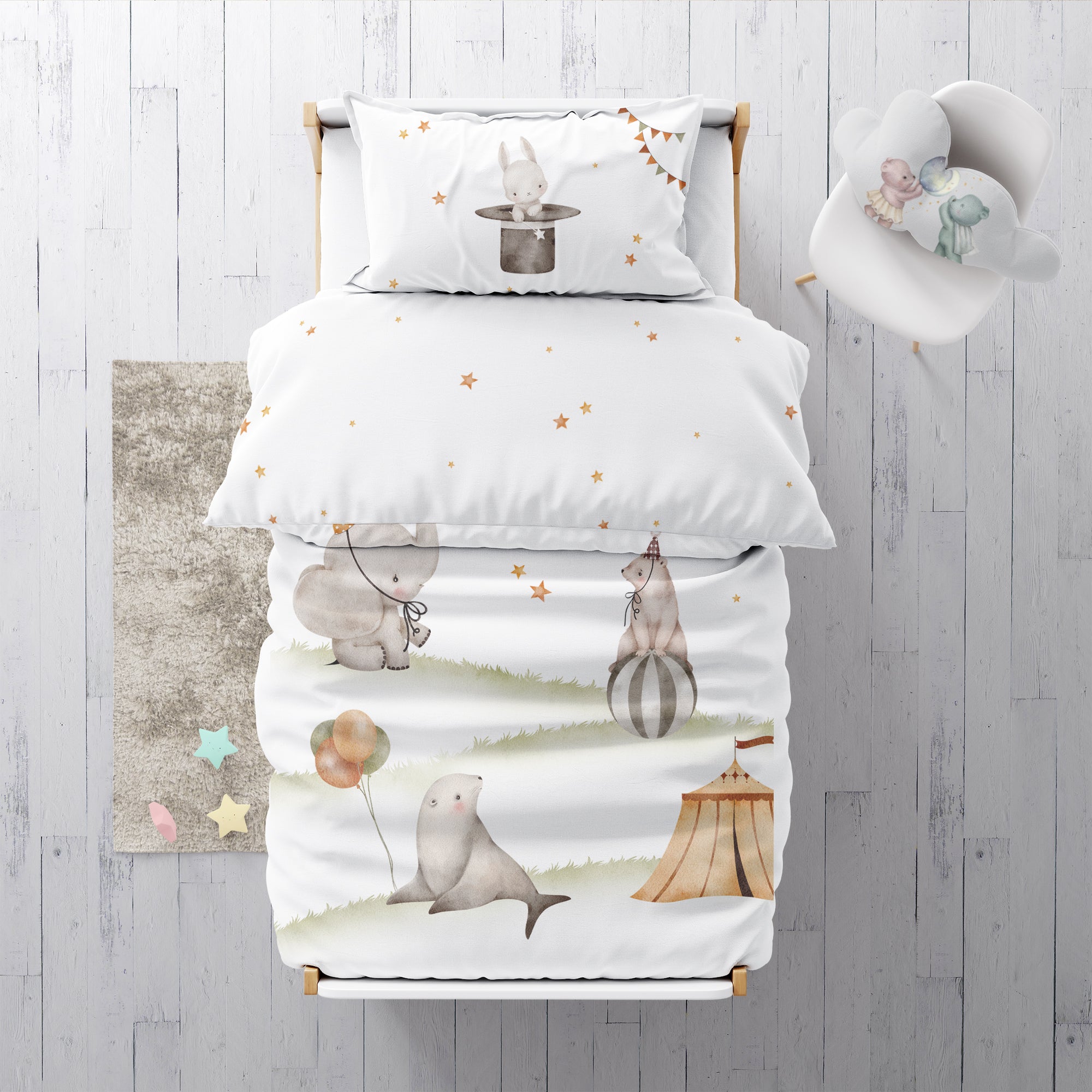 "Circus" Premium children's bed linen