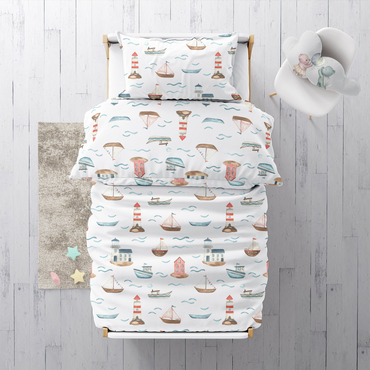 “By the sea” – Premium children’s bed linen