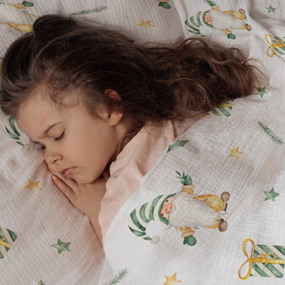 “Weihnachtszwerg” Premium Kinderbettwäsche