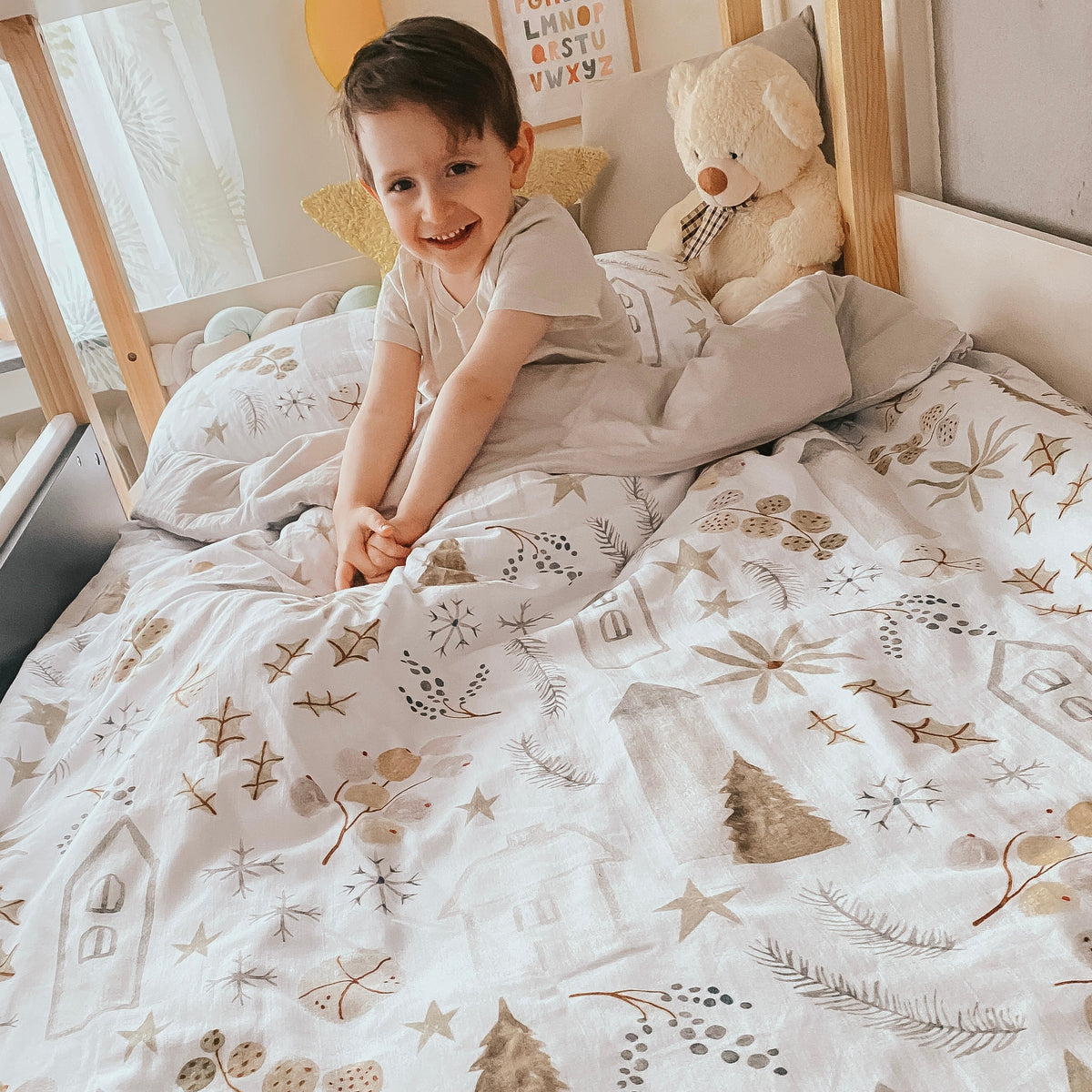 “Zauberstadt” Premium Kinderbettwäsche - Leslis