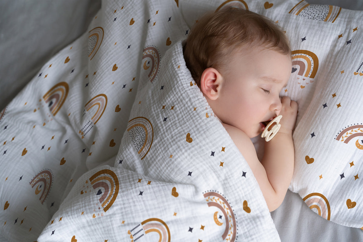 “Boho Rainbow" Premium Kinderbettwäsche - Leslis