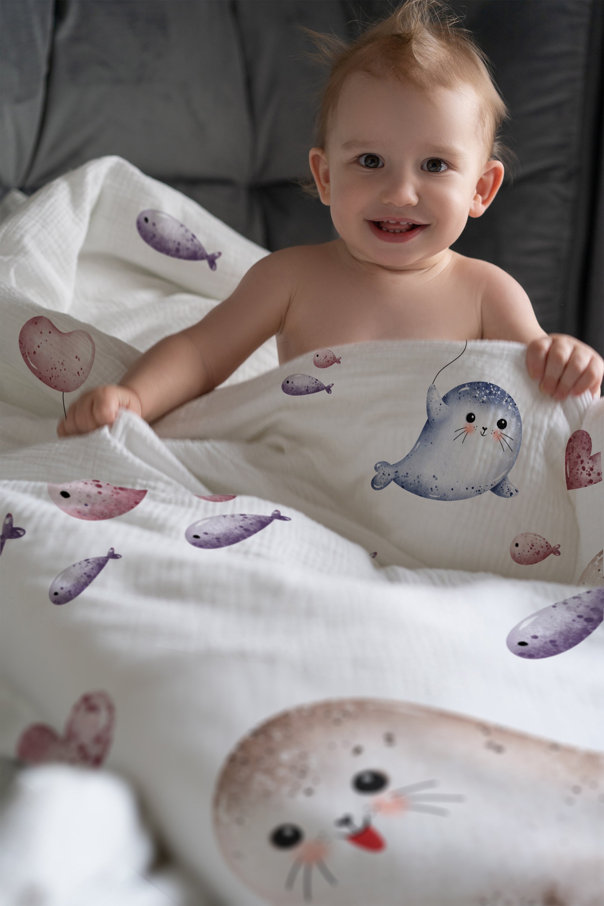 "Seals" premium children's bed linen