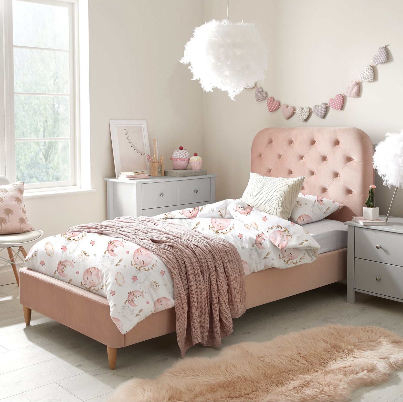 "Sweet Moon" premium children's bed linen