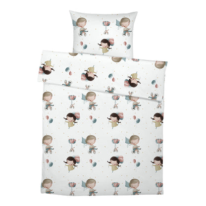 Draps de lit "Amis" Premium pour enfants